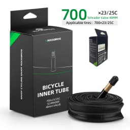 ROCKBROS Bicycle Inner Tube 700C Road Bike Tube 700*23C 25C 28C 35C Schrader Presta Valve Butyl Rubber Cycling Inner Tube