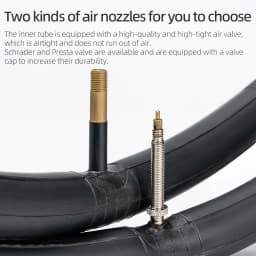 ROCKBROS Bicycle Inner Tube 700C Road Bike Tube 700*23C 25C 28C 35C Schrader Presta Valve Butyl Rubber Cycling Inner Tube