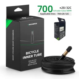 ROCKBROS Bicycle Inner Tube 700C Road Bike Tube 700*23C 25C 28C 35C Schrader Presta Valve Butyl Rubber Cycling Inner Tube