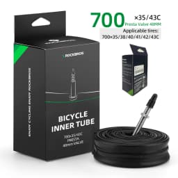 ROCKBROS Bicycle Inner Tube 700C Road Bike Tube 700*23C 25C 28C 35C Schrader Presta Valve Butyl Rubber Cycling Inner Tube