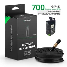 ROCKBROS Bicycle Inner Tube 700C Road Bike Tube 700*23C 25C 28C 35C Schrader Presta Valve Butyl Rubber Cycling Inner Tube