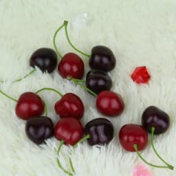 30Pcs Fake Cherry Artificial Fruit Model Simulation Cherry Ornament Craft Food Photography props Party Decor Home Decoration