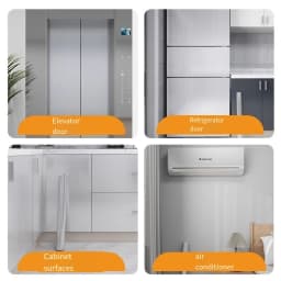 PVC Stainless Brushed Silver Removable Wallpaper Decor Thickening Film Vinyl Waterproof Oil-proof House Kitchen Elevator Sticker