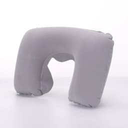 1-4Pcs Travel Pillow Car Air Flight Office Inflatable Neck Pillow Short Plush Cover PVC Support Headrest Soft Nursing Cushion