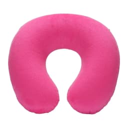 1-4Pcs Travel Pillow Car Air Flight Office Inflatable Neck Pillow Short Plush Cover PVC Support Headrest Soft Nursing Cushion