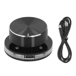 USB Volume Controller Knob for Android System PC Multimedia Type C External Media Adjustment Controller with RGB Light