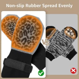 4-Pack Anti-Slip Dog Socks, Prevent Licking and Biting of Hard Wooden Floors, Strong Grip, Paw Protection, Anti-Scratch, Double-Sided Anti-Slip Dog Socks