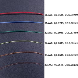 FEP Copper Wire UL10064 PTFE Plastic 40/36/34/32/30/28/26AWG Ultra Fine Micro Litz Wires Solder High Conductivity Copper Cable