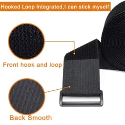 1/2/5Meter Adjustable Cable Straps with Buckles Reusable Fastening Cable Ties Hook and Loop Securing Strap for Cord Organiser