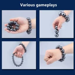 Factory Outlet Magnet Ball Black Sphere Ferrite Magnetic Ball Magnetic Palm Stone Bracelet Beads Polishing Ball Game Men Jewelry
