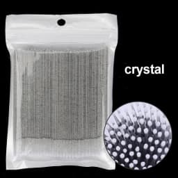 500/1000PCS Eyelash Cleaning Brush Highly Colorful Beauty Makeup Clean Remover Tool Wholesaler Crystal Brush Eyelash Micro Brush