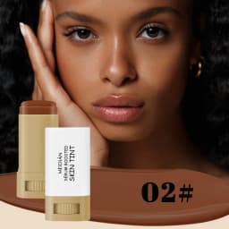 Foundation Stick Balm Serum Boosted Skin Tint Foundation Stick Smooth Plumper Hight Coverage Bronze Foundation Stick Makeup