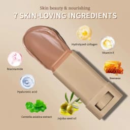 Foundation Stick Balm Serum Boosted Skin Tint Foundation Stick Smooth Plumper Hight Coverage Bronze Foundation Stick Makeup