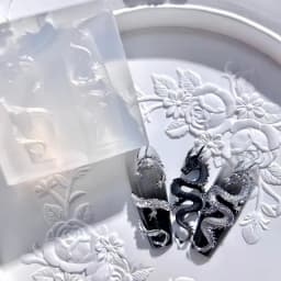 1Pc Nail Silicone Dragon Mold 3D Embossed Stencils Exquisite Art Decorations Nail Mold Template