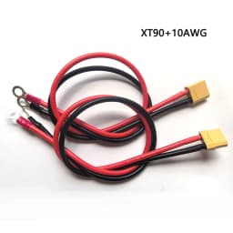 XT60 X90 to M8 O Ring Eyelet Battery Terminals Plug Connector Cable 10/12AWG Charger Side Power for RC Lipo Battery FPV Racing