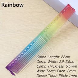 1PC 18cm Professional Hairdressing Haircut Comb Double Headed Anti Static High Temperature Resistance Salon Hair Styling Tools
