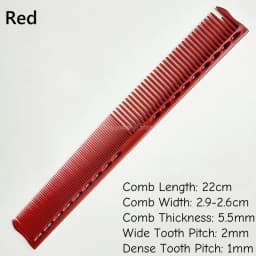 1PC 18cm Professional Hairdressing Haircut Comb Double Headed Anti Static High Temperature Resistance Salon Hair Styling Tools