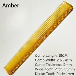 1PC 18cm Professional Hairdressing Haircut Comb Double Headed Anti Static High Temperature Resistance Salon Hair Styling Tools