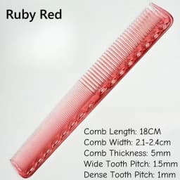 1PC 18cm Professional Hairdressing Haircut Comb Double Headed Anti Static High Temperature Resistance Salon Hair Styling Tools