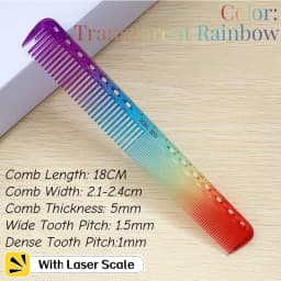 1PC 18cm Professional Hairdressing Haircut Comb Double Headed Anti Static High Temperature Resistance Salon Hair Styling Tools