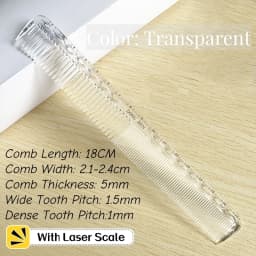 1PC 18cm Professional Hairdressing Haircut Comb Double Headed Anti Static High Temperature Resistance Salon Hair Styling Tools