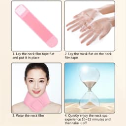 Silicone Nursing Neck Pad Neck Strap Tightening Reusable Gel Spa Neck Mask Moisturizing Nourishing Neck Lift Skin Care Neck Care