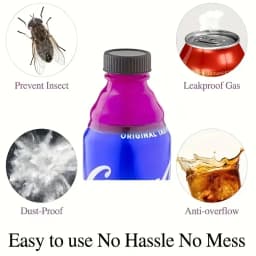 6pcs Reusable Plastic Beer Water Dispenser Lid Protector Caps Cover Bottle Top Soda Saver Can Cap Fashion Accessories