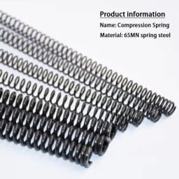 65Mn Wire Diameter 0.6/0.7/0.8mm Spring Steel Compression Spring Extended Extra Long Pressure Springs OD:3-18mm Length:150-300mm