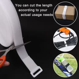 5/2/1Meter Reusable Fastener Hook and Loop Securing Straps with Buckles Adjustable Cable Straps Free Cut Length Nylon Cable Ties