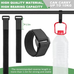 5/2/1Meter Reusable Fastener Hook and Loop Securing Straps with Buckles Adjustable Cable Straps Free Cut Length Nylon Cable Ties