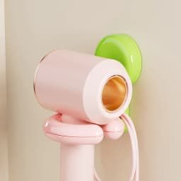 UFORU Wall-mounted Hair Dryer Shelf Household Bathroom Punch-free Portable Sucker Dopamine Organizer