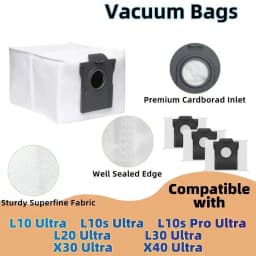 Dreame L40 Ultra / X40 Ultra Robot Vacuum Accessories Dust Bags Mop Main Side Brushes Cloths HEPA Filters Spare Parts