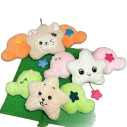 1Pc Kpop Idol SION RIKU YUSHI JAEHEE RYO SAKUYA Single [ Wish ] Wichu Keyring Same Green Star with Wings Bag Charm Gifts S