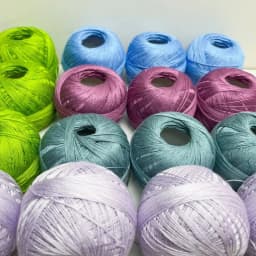 1PC Premium Mercerized Silk Lace Yarn Bundle-Soft, Durable, Vibrant Colors for DIY Knit & Crochet Soft and Suitable for Summer