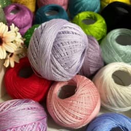 1PC Premium Mercerized Silk Lace Yarn Bundle-Soft, Durable, Vibrant Colors for DIY Knit & Crochet Soft and Suitable for Summer