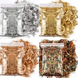 1/2/3/5/10g Imitation Gold Sliver Copper Foil Sequins Glitter Craft Leaf Flake Sheet Shiny Foil Paper Gilding DIY Nail Art Decor