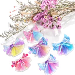 10PCS Mixed Colors Dog Bow Ties Collars Adjustable Angel Wings Pet Dog Bowties Fashion Pet Grooming Accessories For Dogs