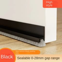 1pc 100CM Brush Seal Strip Door Bottom Seal Strip Insectproof Soundproof Door Bottom Seal Strip Door Stop Self-adhesive Strip
