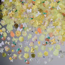500-600Pcs Mix Bow Flowers Resin Nail Charms 3D Aurora Kawaii Ribbon Bowknot Rhinestones For DIY Nail Art Decorations 50g/bag