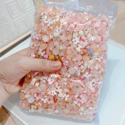 500-600Pcs Mix Bow Flowers Resin Nail Charms 3D Aurora Kawaii Ribbon Bowknot Rhinestones For DIY Nail Art Decorations 50g/bag