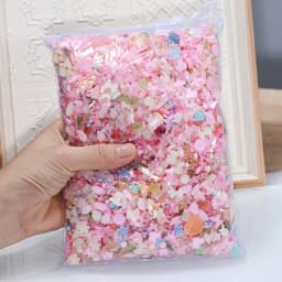 500-600Pcs Mix Bow Flowers Resin Nail Charms 3D Aurora Kawaii Ribbon Bowknot Rhinestones For DIY Nail Art Decorations 50g/bag