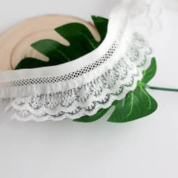1 Yard White Black Elastic Lace Fabric Handmade DIY Accessories Party Wedding Decoration 4cm Wide