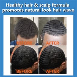 GOIPLE Men Wave Control Hair Pomade Lasting Styling Hair Mud Waves Layered 360 Style Wax Cream Pirate Hat and Plastic Brush 4pcs