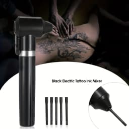 Electric Tattoo Ink Mixer Machine Kit 1 Pc Pigment Mixer Machine With 100PCS Mixing Sticks Tattoo Supplies Set for Tattoo Artist