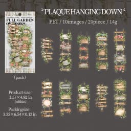 JIANQI 20 pcs Vintage Long strip Stickers pack Decorative Scrapbooking Diary Album hand made junk journal supplies
