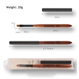 Wooden Gradient Nail Art Brush Acrylic Nail Ombre Pen DIY UV Gel Brushes Drawing Flowers Nails Brush Manicure Tools for Salon