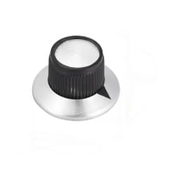 Miwayer 5/10/20 PCS Guitar Effect Pedal Knob Chrome Top Arrow Indication Knob/6.35MM Shaft/Compatible with Electric Guitar Bass