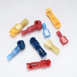 Quick Splice Self-Stripping Electrical Terminals T-Tap Wire Connectors Fully Insulated Disconnects Kit for Wiring Automotive