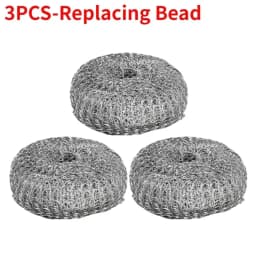 1-10PCS Stainless Steel Pot Brush with Handle Heavy Duty Dishwashing Wire Ball Metal Scrubber for Home Kitchen Cleaning Tool
