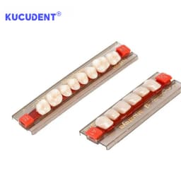84 Pcs/Set Dental Acrylic Resin Teeth - Full Upper & Lower Denture Set A1/A2/A3 Shades for Dentists Lab | S/M/L Sizes